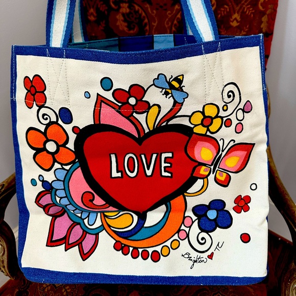 Brighton Love Canvas Tote NWOT - Picture 2 of 6